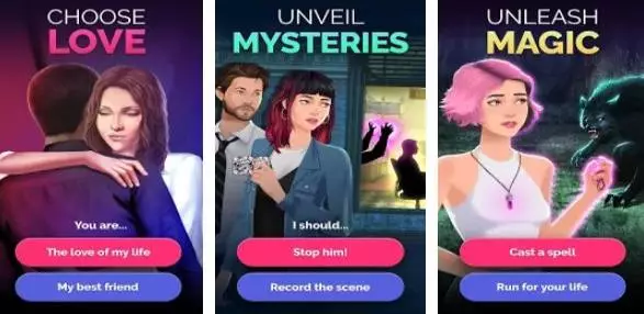 Gameplay screenshot from journeys interactive series for Android