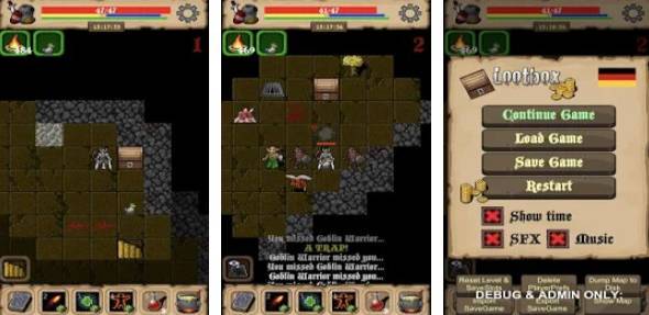 Gameplay screenshot from lootbox rpg for Android