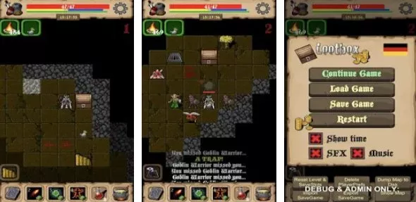 Gameplay screenshot from lootbox rpg for Android