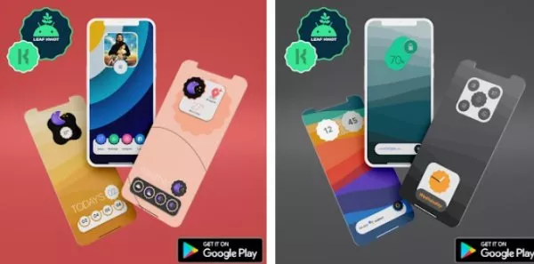 Gameplay screenshot from leaf kwgt for Android