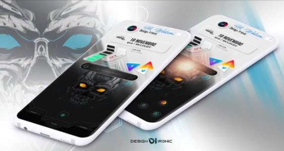 Gameplay screenshot from klwp skullLight for Android