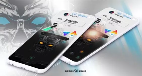 Gameplay screenshot from klwp skullLight for Android