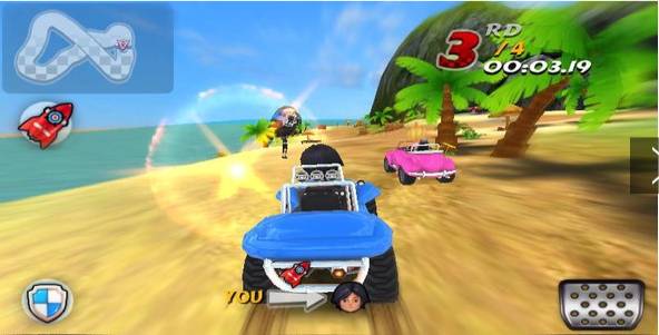 Gameplay screenshot from kart racer 3d for Android