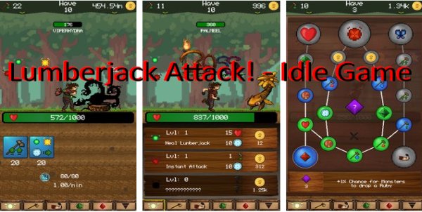 lumberjack attack idle game