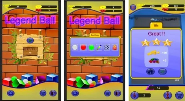 Gameplay screenshot from legend ball for Android
