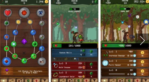 Gameplay screenshot from lumberjack attack idle game for Android