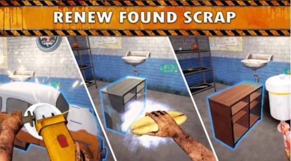 Gameplay screenshot from junkyard builder simulator develop your junkyard for Android