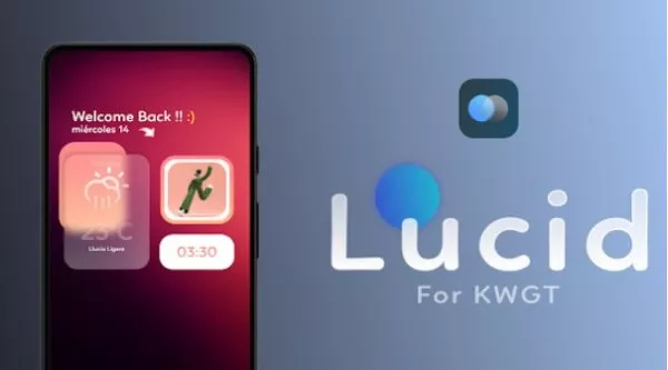 Gameplay screenshot from lucid for kwgt for Android