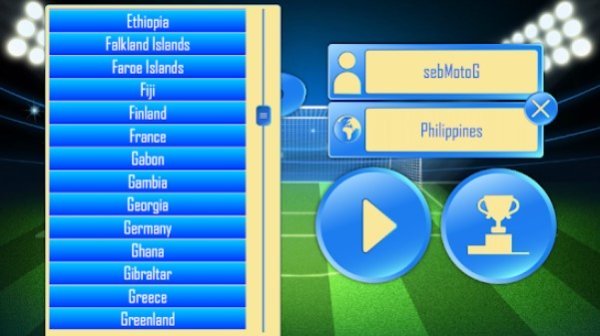 Gameplay screenshot from kick and roll championship for Android