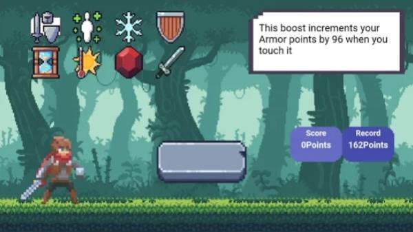 Gameplay screenshot from jungle runner brave knight for Android
