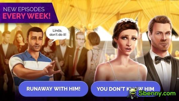 Gameplay screenshot from linda brown interactive story for Android