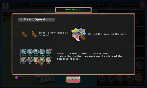 Gameplay screenshot from King of High schools in Tokyo for Android