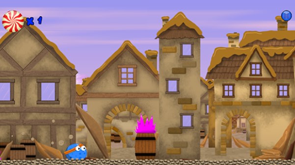 Gameplay screenshot from jelly goes jogging for Android