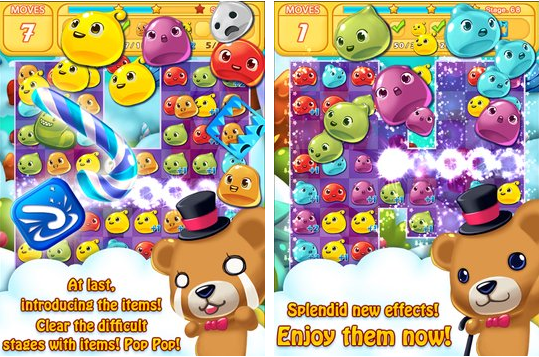 Gameplay screenshot from jelly jelly crush in the sky for Android