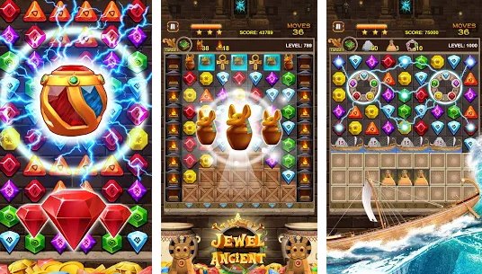 Gameplay screenshot from jewel ancient find treasure in pyramid for Android
