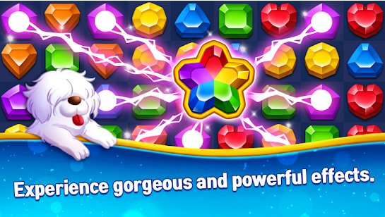Gameplay screenshot from jewel city world tour match 3 puzzle for Android