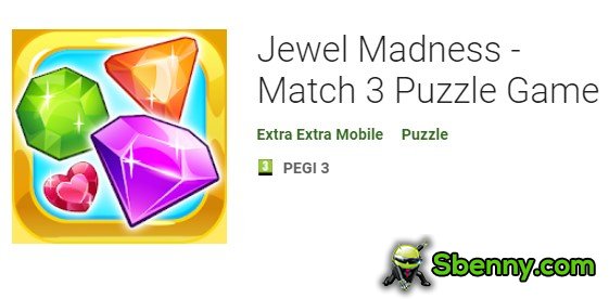 Jewel Madness Match 3 jeu de puzzle