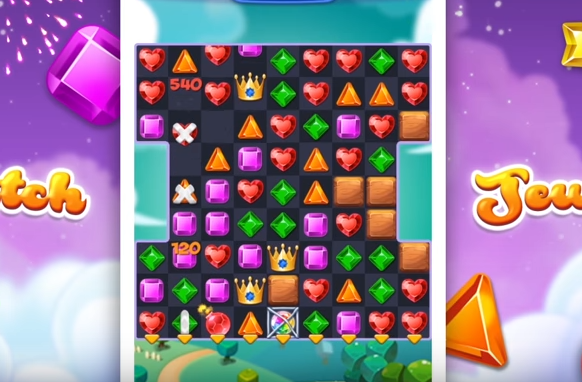 Gameplay screenshot from jewel match king quest for Android