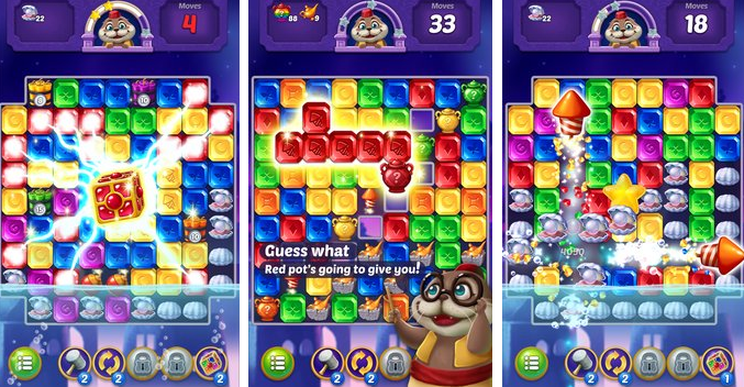 Gameplay screenshot from jewel pop treasure island for Android