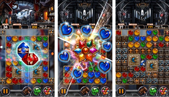 Gameplay screenshot from jewel vampire castle for Android