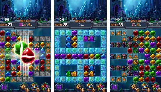 Gameplay screenshot from jewel water world for Android