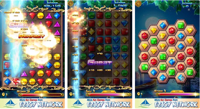 Gameplay screenshot from jewels dash for Android