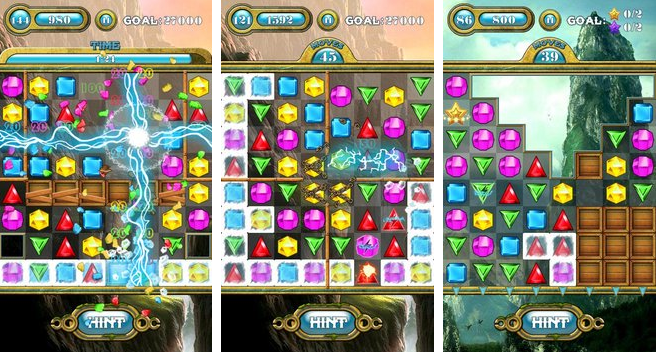 Gameplay screenshot from jewels switch 2 for Android