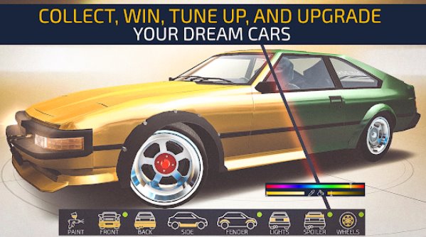Gameplay screenshot from jmd racing drag and drift races for Android