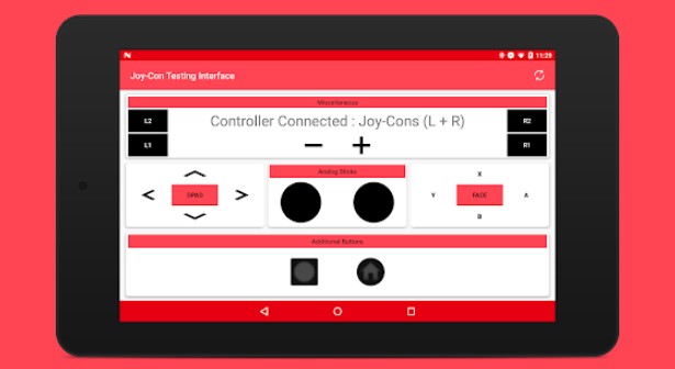 Gameplay screenshot from joy con enabler for android for Android