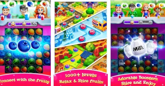 juice master match 3 juice shop puzzle game MOD APK Android