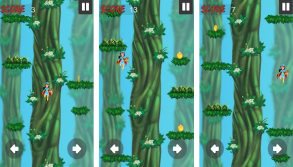 Gameplay screenshot from jumper girl pro for Android