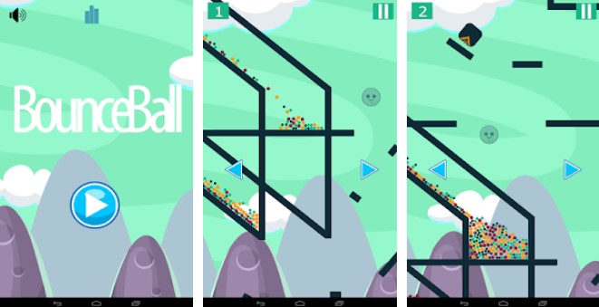 Gameplay screenshot from jumping ball pro for Android