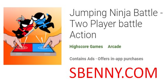 springender Ninja-Kampf Zwei-Spieler-Kampfaktion