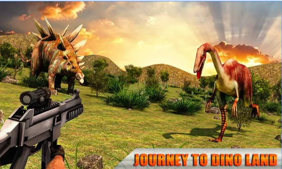 Gameplay screenshot from jungle dino hunting 3d for Android
