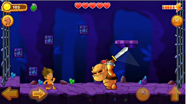 Gameplay screenshot from jungle run reloaded for Android