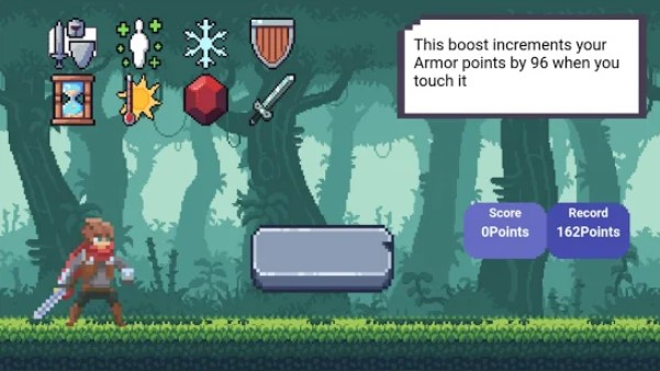 Gameplay screenshot from jungle runner brave knight for Android