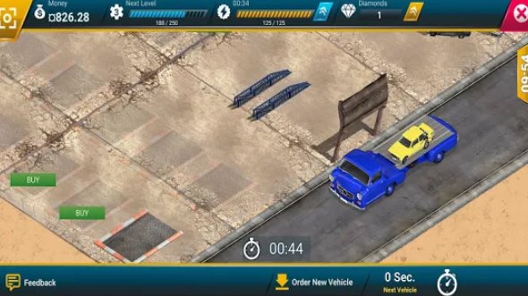 Gameplay screenshot from junkyard tycoon car business simulation game for Android