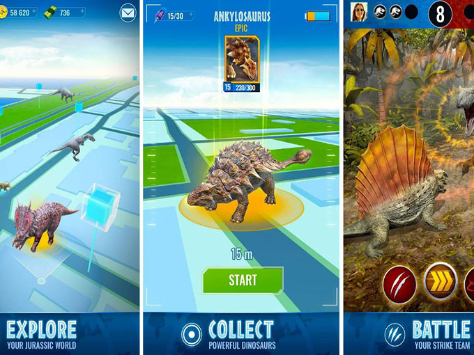 Gameplay screenshot from Jurassic World™ Alive for Android