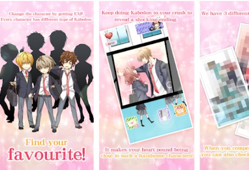 Gameplay screenshot from kabedon never wanna let you go for Android