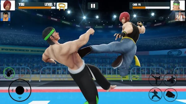 Gameplay screenshot from karate fighting games kung fu king final fight for Android