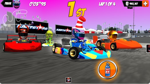 Gameplay screenshot from kart stars for Android