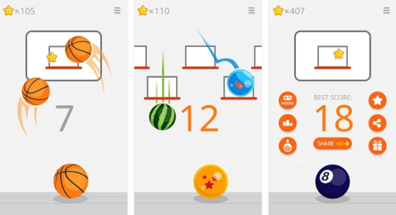 Gameplay screenshot from ketchapp basketball for Android