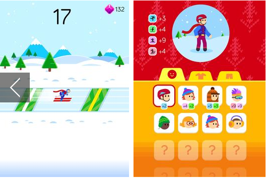 Gameplay screenshot from ketchapp winter sports for Android