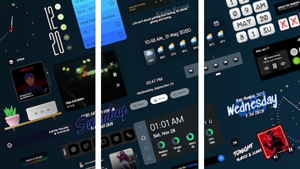 Gameplay screenshot from khameleon for kwgt for Android