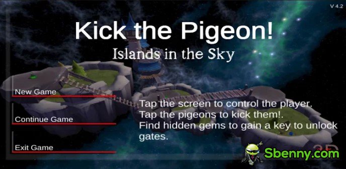 kick the pigeon islands in the sky