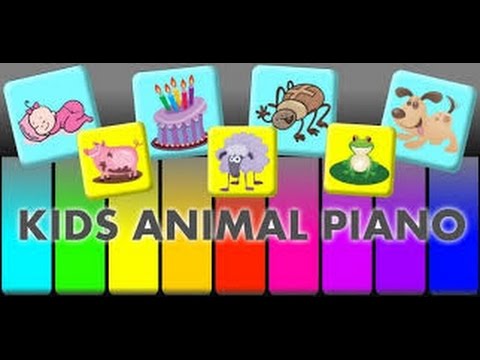 Дети животные пианино pro