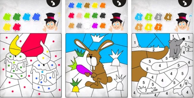 Gameplay screenshot from kids magic coloring for Android