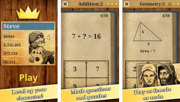Gameplay screenshot from king of math for Android