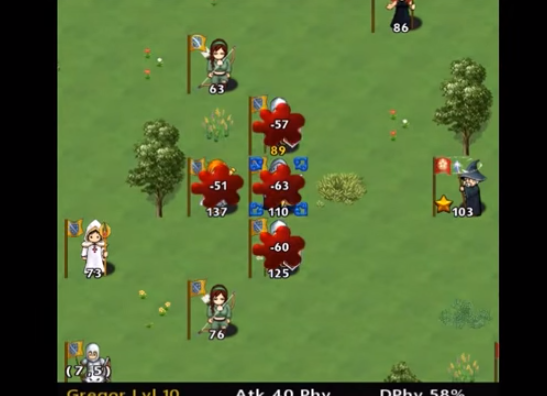 Gameplay screenshot from kingturn rpg for Android