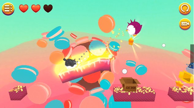 Gameplay screenshot from kitty in the box 2 for Android